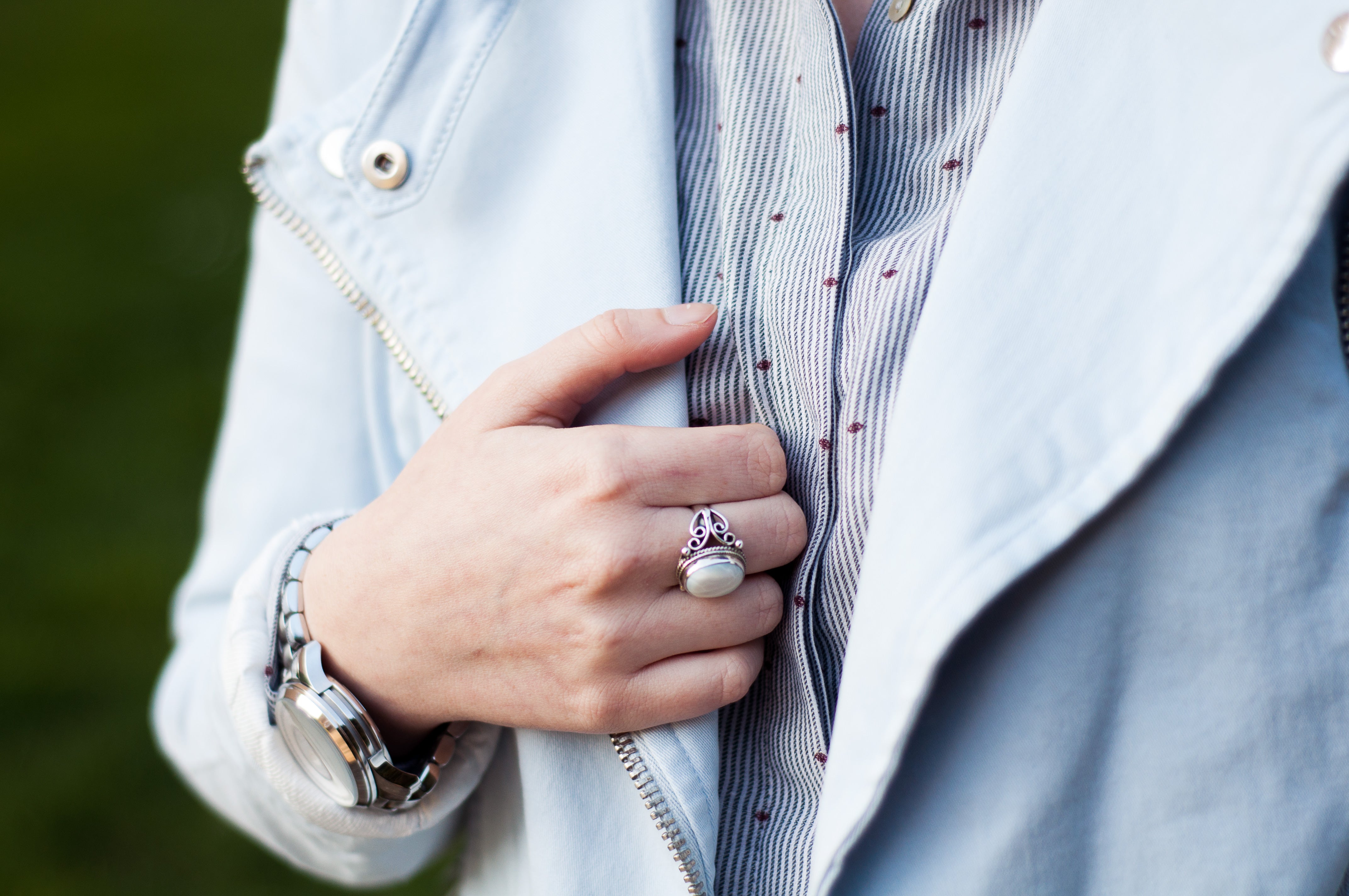 Tenue du jour : La veste bleu layette