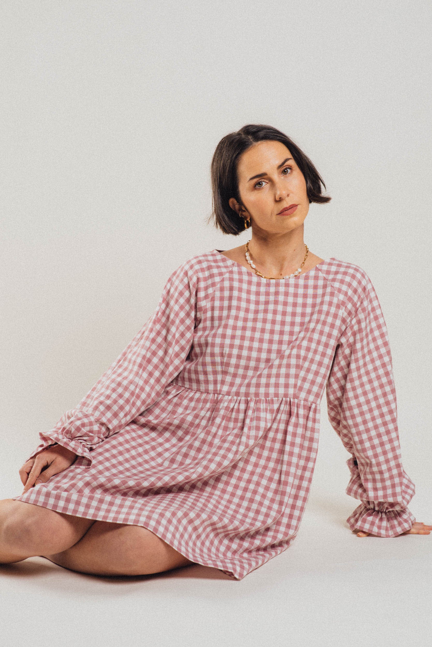 Robe Alexa - Vichy mauve